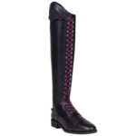 elastisch lange veters QHP glitter roze