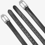 LeMieux Arika Stirrup Leathers Black per pair