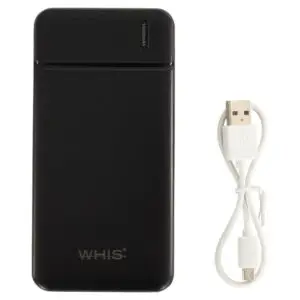 WHIS Power Bank Fast Charge met kabel