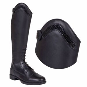 QHP Verwisselbare Top Jaimy Croco Zwart