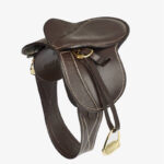 Zijaanzicht Toy Pony zadel LeMieux bruin