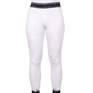 QHP Reitleggings Eden Full Grip Junior weiß