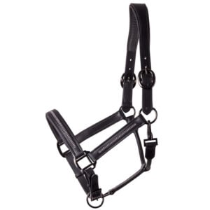 Harry's Horse Halfter Leder Metallic Schwarz/Gunmetal