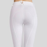 Zitvlak Montar wedstrijdbroek MoMaddie Wit/Rosegoud