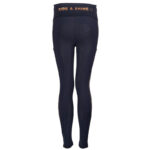 Back of Red Horse Riding Leggings Yuki Enfant, bleu/or rose
