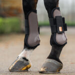 Lifestyle photo Horka Tendon Boots Equestrian Pro Coffee/Rose Gold