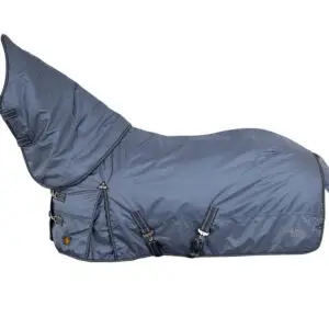 BR 340 grams outdoordeken 4-Ever Horses Met Hals Vintage Indigo