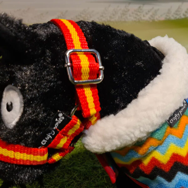 Detail halster Fleecedeken set ZigZag Crafty Ponies