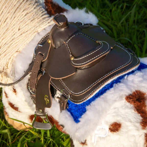 Close up Crafty Ponies Western Zadelpad Blauw
