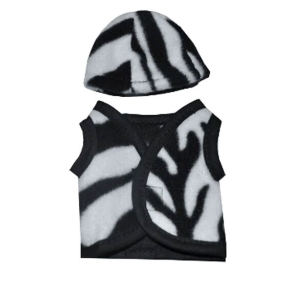 Crafty Ponies cap overtrekje met vest Zebra