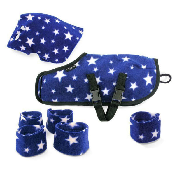 Dekenset Met Hals Crafty Ponies blauw ster