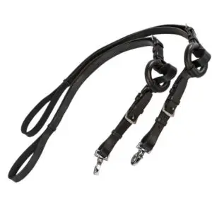 Dobert bijzetteugels Farmer zwart