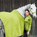 Sfeerfoto Eskadron Halster Faux Leather Platinum Moss Green