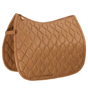 Eskadron Metallic Faux Fur zadeldek Cognac Platinum