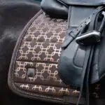 Lifestyle foto Eskadron Zadeldek Glossy Chain Platinum Teak Brown