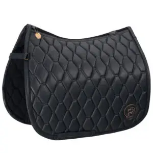 Eskadron dekje Metallic Faux Leather zwart Platinum collectie