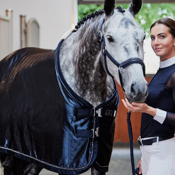 Sfeerfoto Eskadron fleecedeken Platinum navy