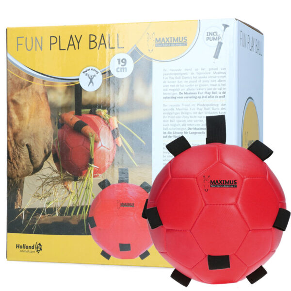 Verpakking Rode Maximus Fun Play Ball Rood