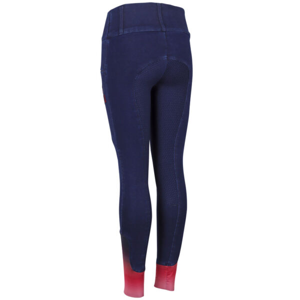 Achterzijde Harry's Horse Equitights LouLou Denim Kids