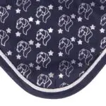 Detail print oornetje QHP Gwenn navy