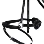 Detail neusriem Passier hoofdstel Balance zwart