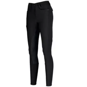 Pikeur rijbroek Laure Grip dzwart voorzijde