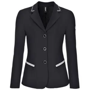 Pikeur rijjas Elva kinderen zwart voorzijde