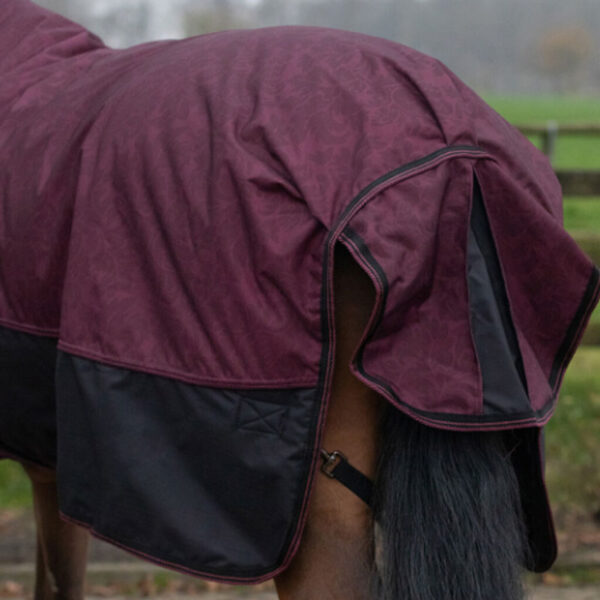 Achterzijde QHP outdoordeken Florals Rood