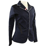 Wedstrijdjas Rider Pro Stripes and Stars kids navy zijaanzicht