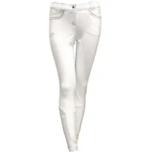 QHP Rijbroek Claire Kunstleder Zitvlak Wit