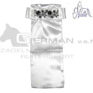 Nilette Plastron Paillette Zwart/Wit