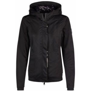 Pikeur Softshell Regenjas 7047 Athleisure zwart voorzijde