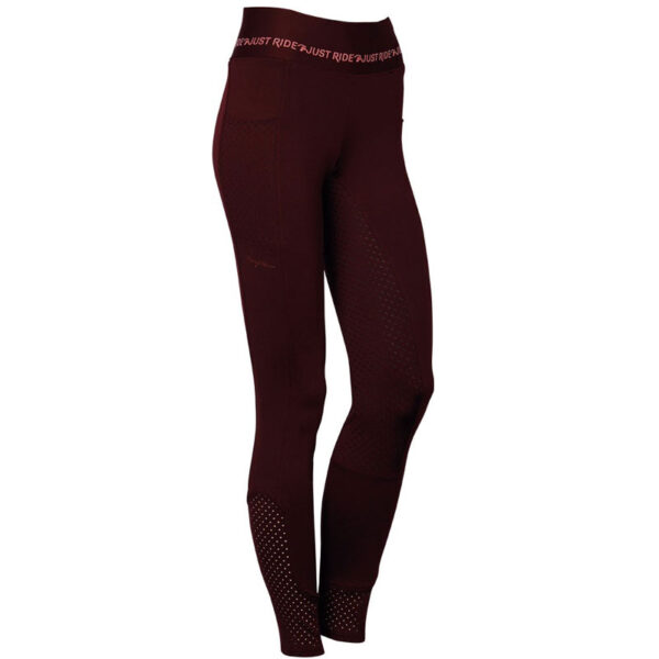 Harry's Horse Equitights Just Ride Rosegold Full Grip Burgundy