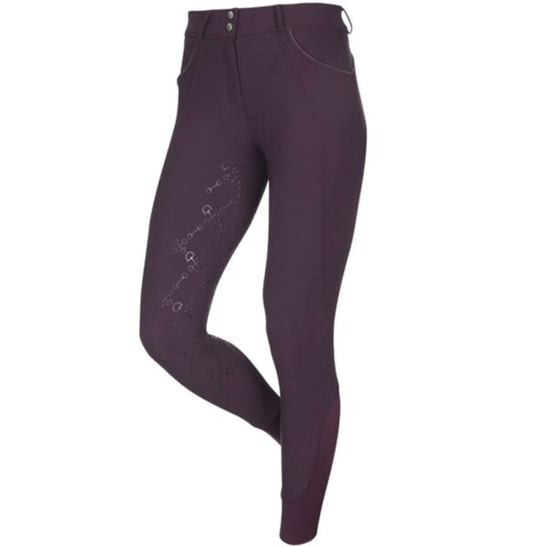 LeMieux Rijbroek Freya Full Grip Aubergine