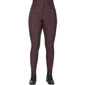 QHP Rijbroek Julin Full Grip Coffee