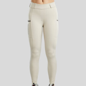Reitleggings Montar MoGloria Full Grip Light Silver Grey vorne