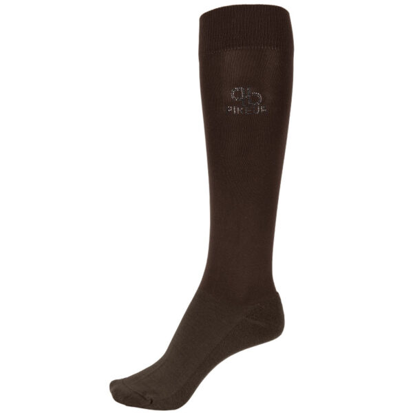 Paardrijsokken Pikeur Strass Dark Coffee