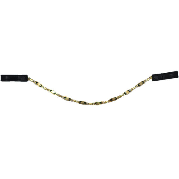 Ecoline Frontriem Ketting Zwart/Goud