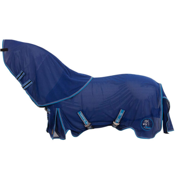 BR Vliegendeken Met Afneembaar Halsstuk 4-Ever Horses Indigo