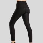 Dos du pantalon d'équitation Montar Megan noir avec poche pour téléphone portable