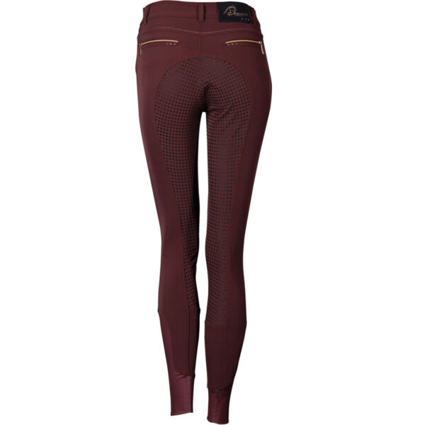Harry's Horse Rijbroek Denici Cavalli Maroon Full Grip Bordeaux - Afbeelding 2