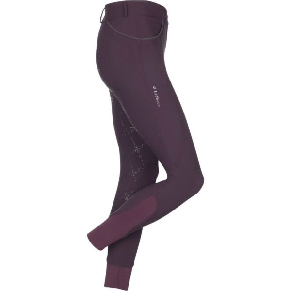 LeMieux Rijbroek Freya Full Grip Aubergine - Afbeelding 2