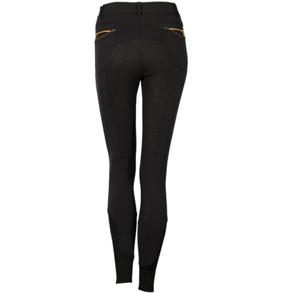 Harry's Horse Rijbroek Denici Cavalli Gold Zwart - Afbeelding 2