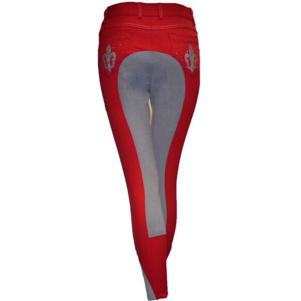 Imperial Riding Rijbroek Lilylove Fullseat Kids Rood - Afbeelding 2