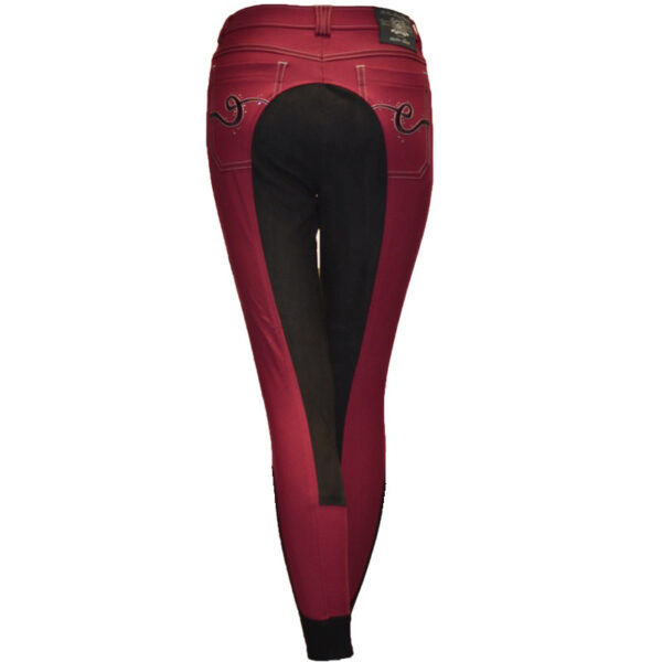 Euro-Star Rijbroek Laura Full 125 Cherry Red - Afbeelding 2