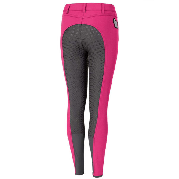 Pikeur Rijbroek Kalotta Batch Grip Kids Magenta/Steel Grey - Afbeelding 2