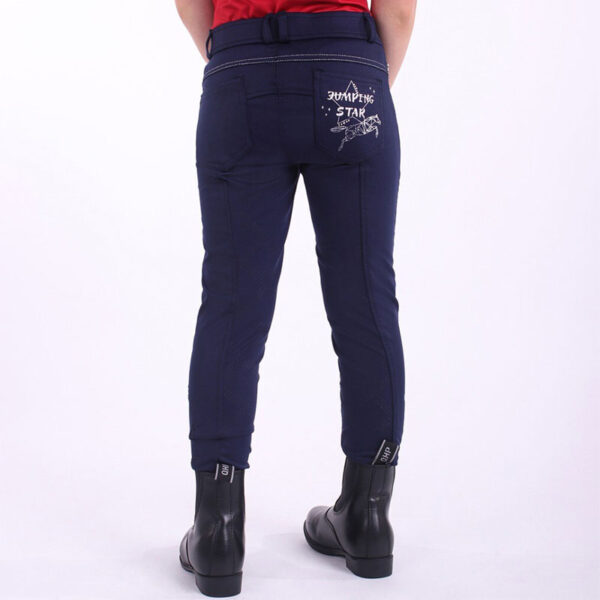 QHP Rijbroek Tanya Full Grip Kids Navy - Afbeelding 2
