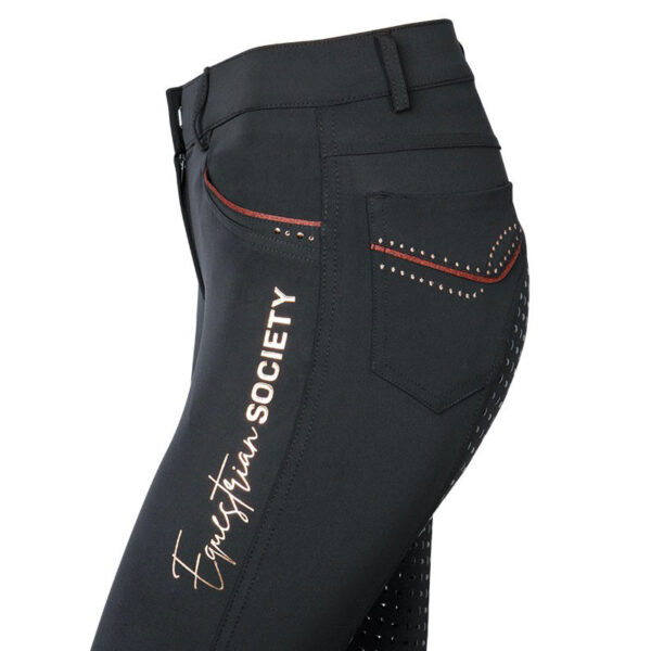 Harry's Horse Rijbroek Caledon Full Grip Kids Jet-Black - Afbeelding 3
