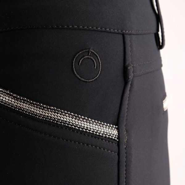 Montar Rijbroek Elisabeth Full Grip Soft Tech Premium Zwart - Afbeelding 4