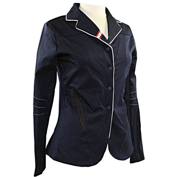 Wedstrijdjas Rider Pro Stripes and Stars navy zijaanzicht